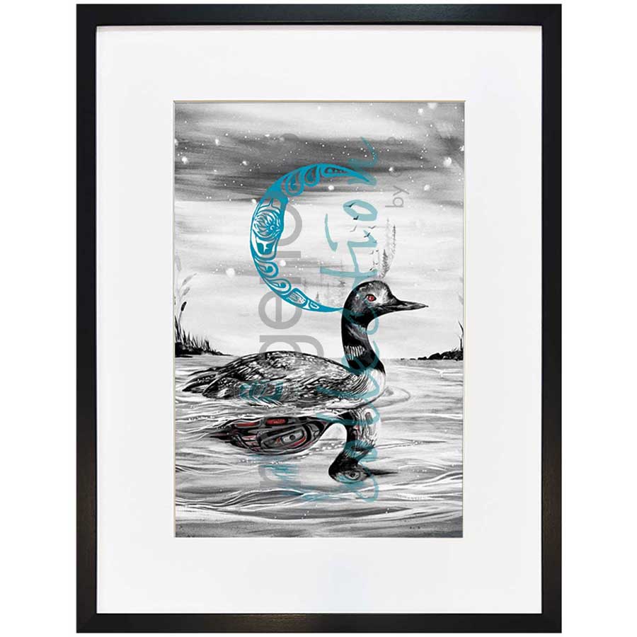 The Call of the Loon by artist Karen Erickson - Métis/Cree. Indigenous Collection