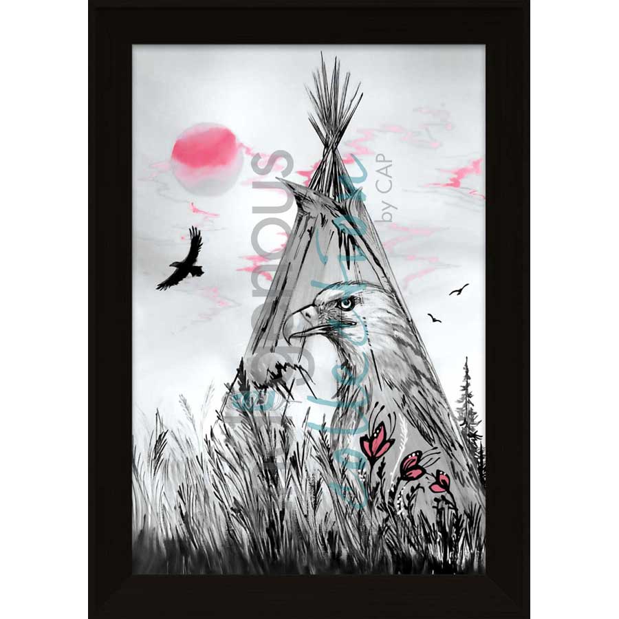 Sacred Eagle by artist Karen Erickson - Métis/Cree. Indigenous Collection