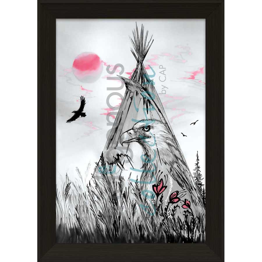 Sacred Eagle by artist Karen Erickson - Métis/Cree. Indigenous Collection