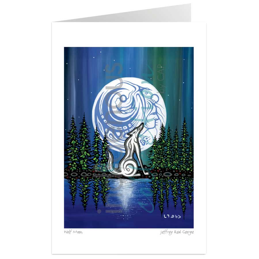 Wolf Moon by artist Jeffrey Red George – Indigenous Collection and CAP ...