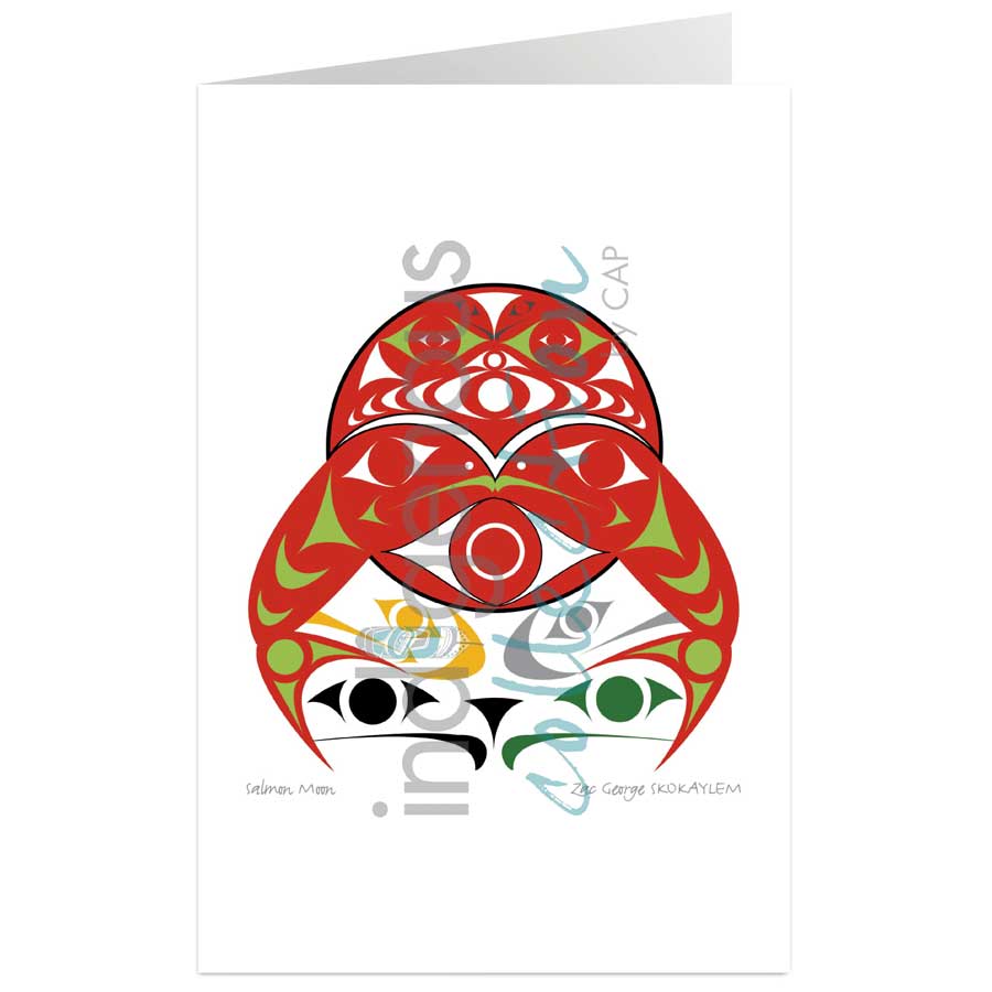 Salmon Moon by artist Zac George SKOKAYLEM