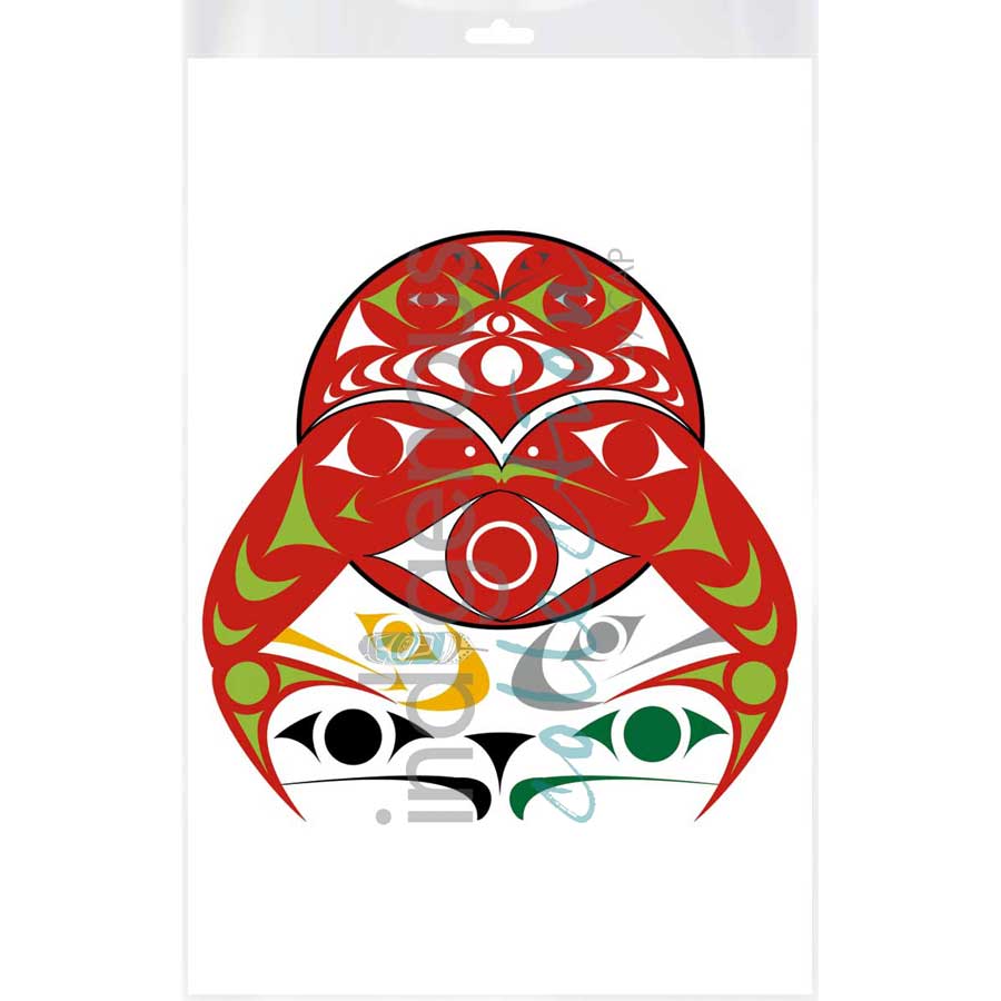 Salmon Moon by artist Zac George SKOKAYLEM - Tsleil-Waututh Nation. Indigenous Collection
