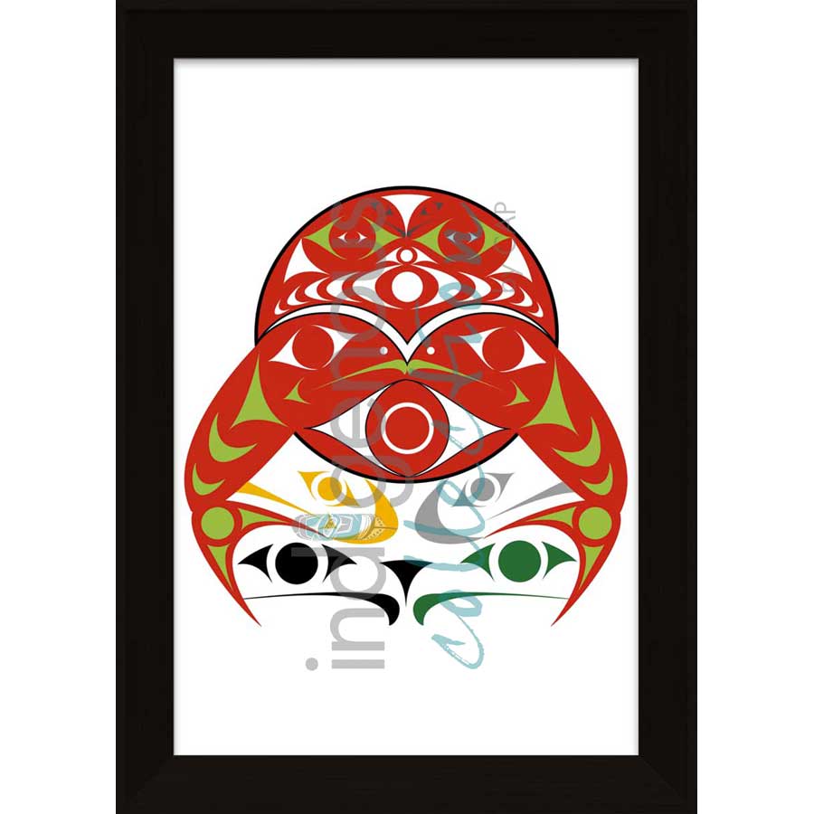 Salmon Moon by artist Zac George SKOKAYLEM - Tsleil-Waututh Nation. Indigenous Collection