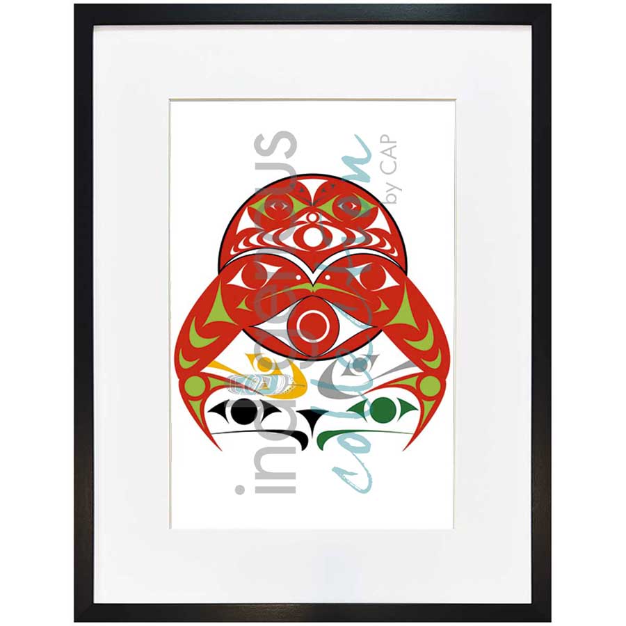 Salmon Moon by artist Zac George SKOKAYLEM - Tsleil-Waututh Nation. Indigenous Collection