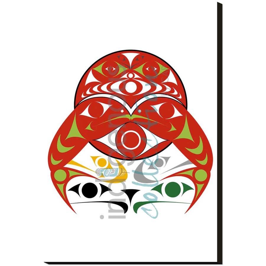Salmon Moon by artist Zac George SKOKAYLEM - Tsleil-Waututh Nation. Indigenous Collection