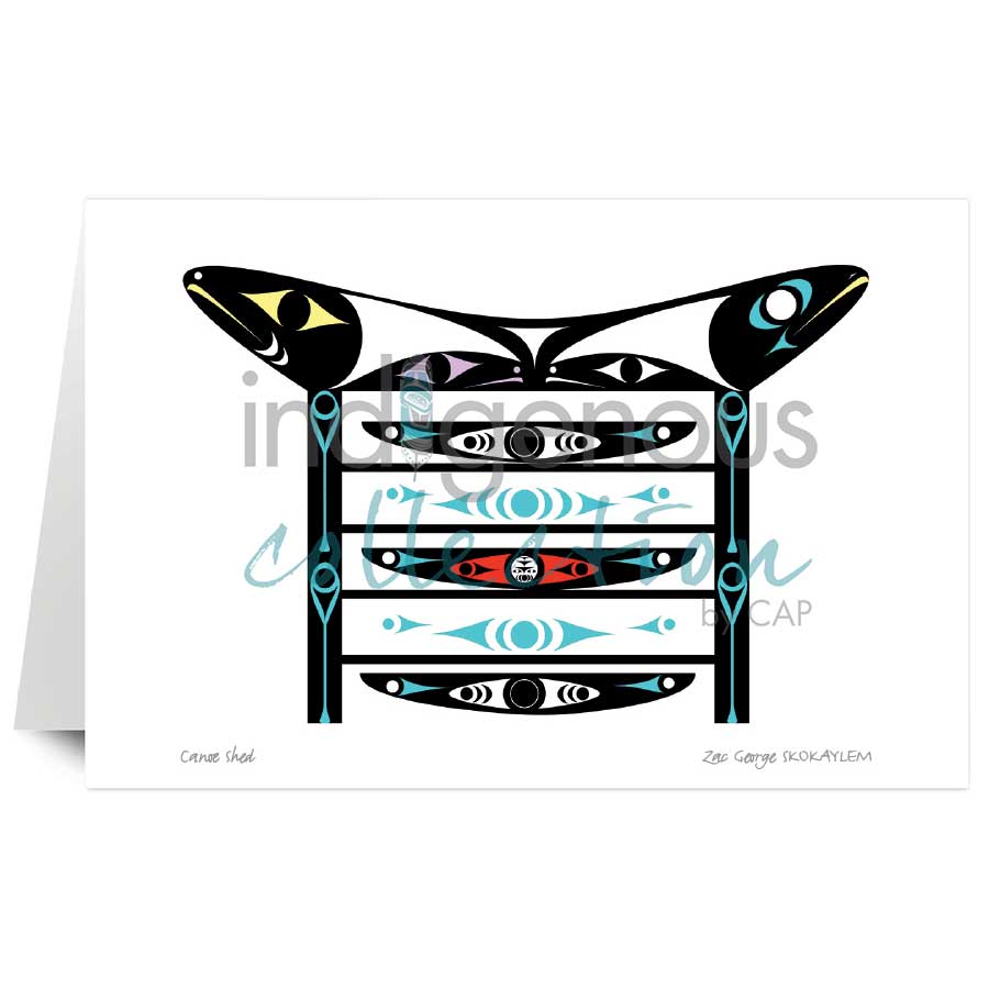 Canoe Shed by artist Zac George SKOKAYLEM