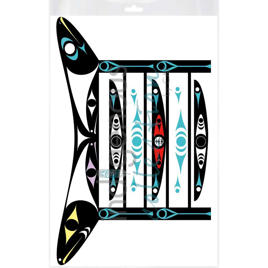 Canoe Shed by artist Zac George SKOKAYLEM - Tsleil-Waututh Nation. Indigenous Collection