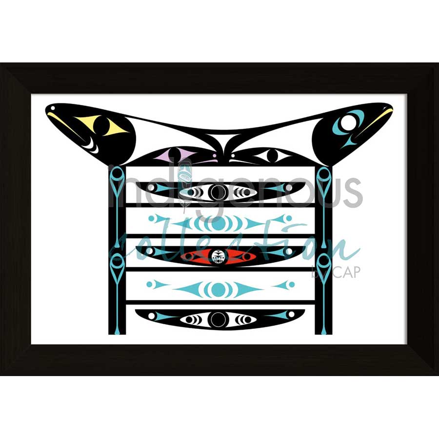 Canoe Shed by artist Zac George SKOKAYLEM - Tsleil-Waututh Nation. Indigenous Collection