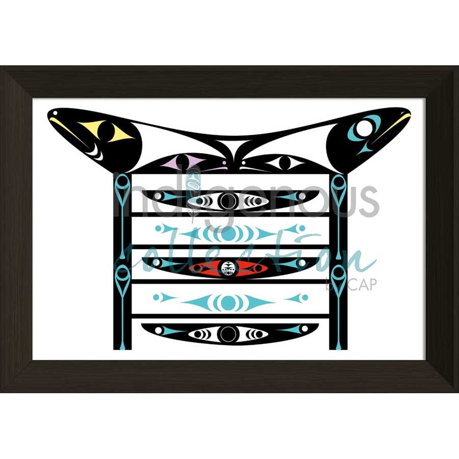 Canoe Shed by artist Zac George SKOKAYLEM - Tsleil-Waututh Nation. Indigenous Collection