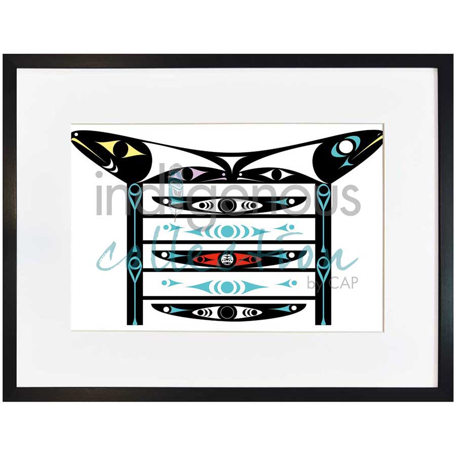 Canoe Shed by artist Zac George SKOKAYLEM - Tsleil-Waututh Nation. Indigenous Collection