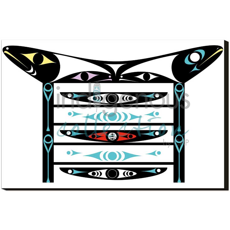 Canoe Shed by artist Zac George SKOKAYLEM - Tsleil-Waututh Nation. Indigenous Collection