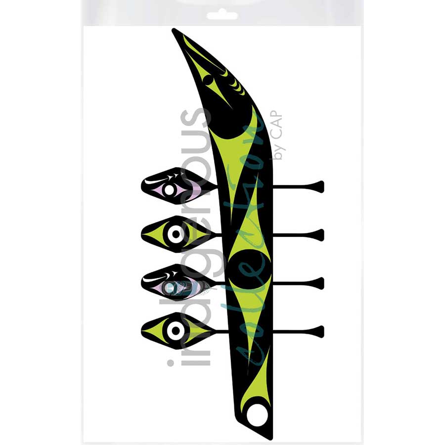Respect To Our Paddlers by artist Zac George SKOKAYLEM - Tsleil-Waututh Nation. Indigenous Collection