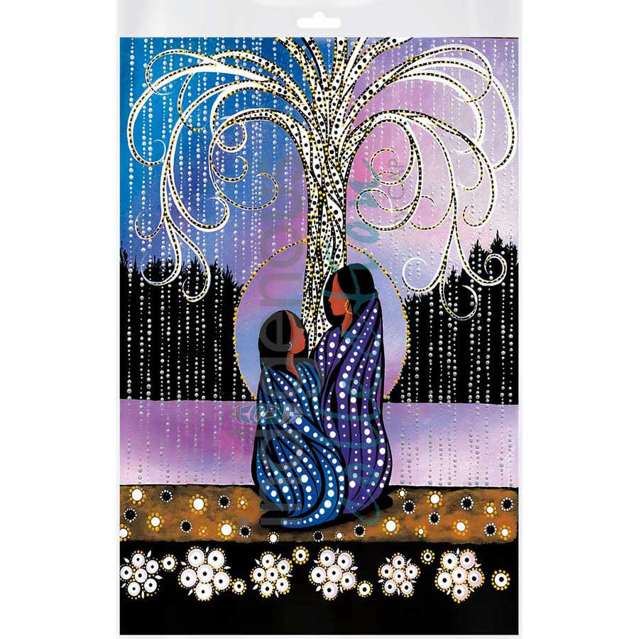 Sisters Forever by artist Betty Albert - Cree. Indigenous Collection