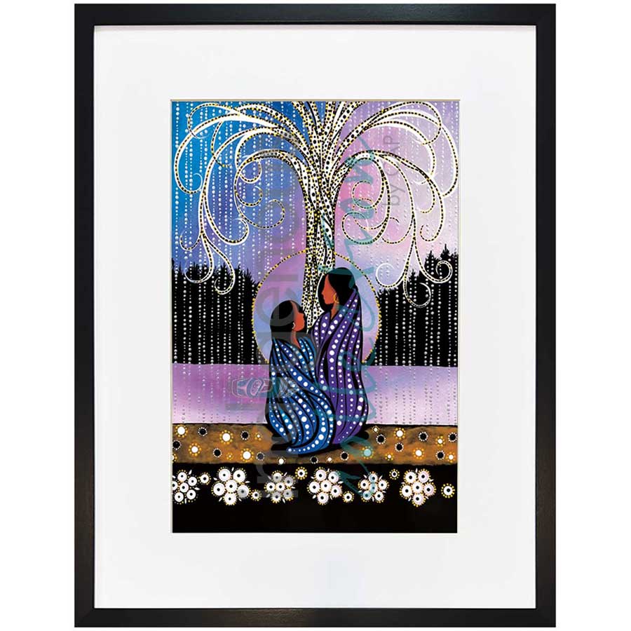 Sisters Forever by artist Betty Albert - Cree. Indigenous Collection