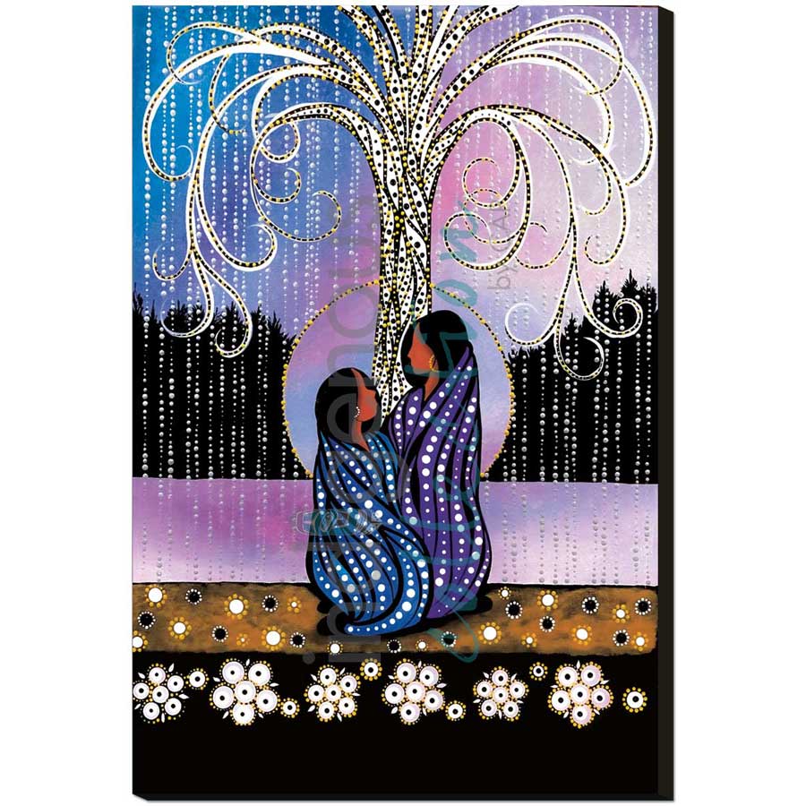 Sisters Forever by artist Betty Albert - Cree. Indigenous Collection