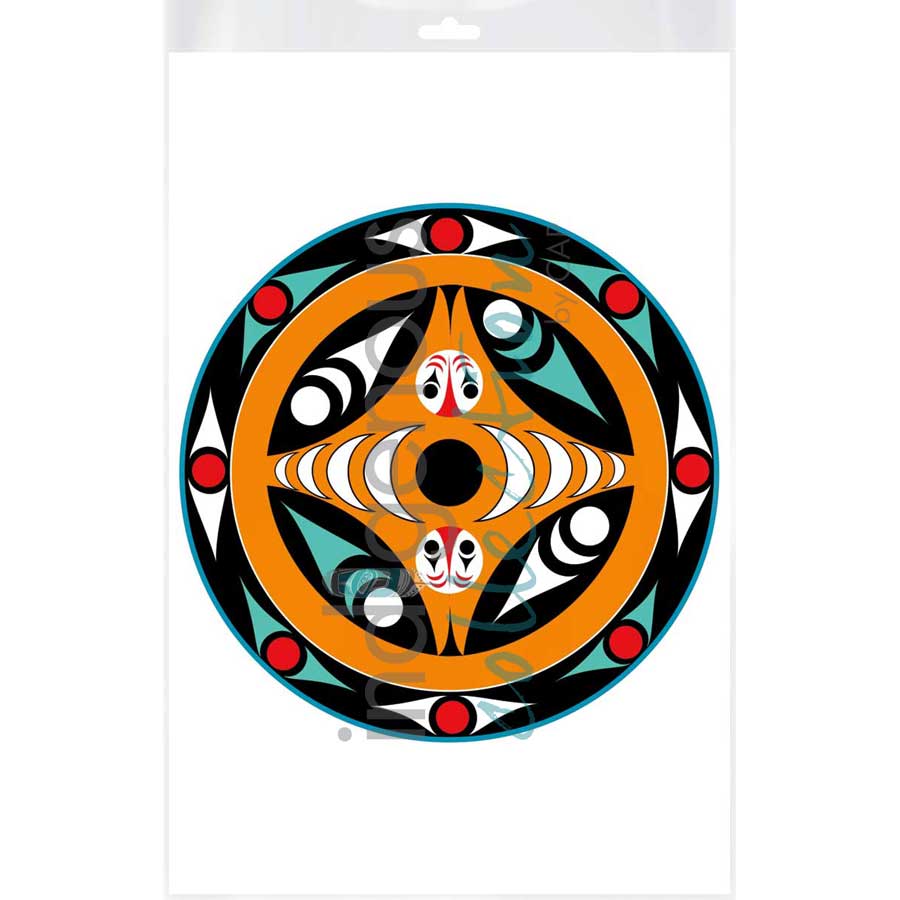Salmon Spindle Whorl by artist Zac George SKOKAYLEM - Tsleil-Waututh Nation. Indigenous Collection