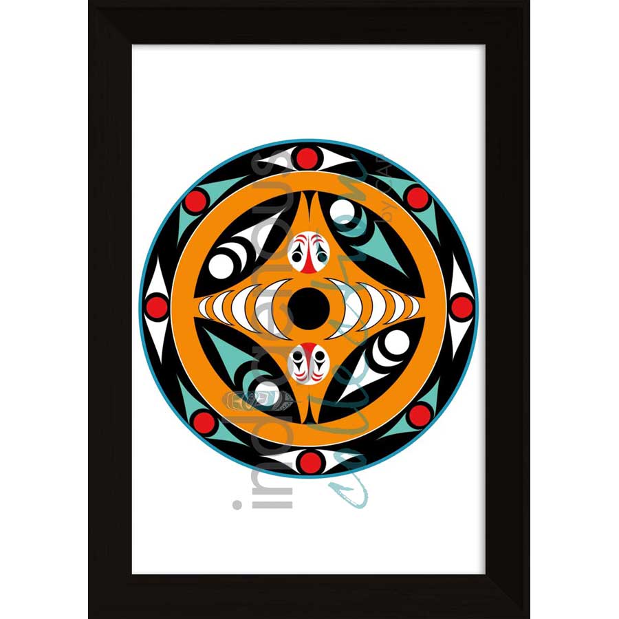 Salmon Spindle Whorl by artist Zac George SKOKAYLEM - Tsleil-Waututh Nation. Indigenous Collection