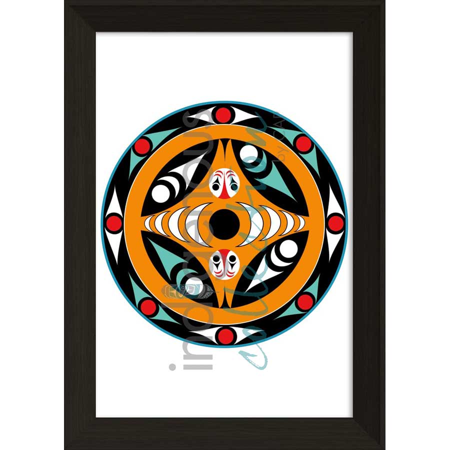 Salmon Spindle Whorl by artist Zac George SKOKAYLEM - Tsleil-Waututh Nation. Indigenous Collection