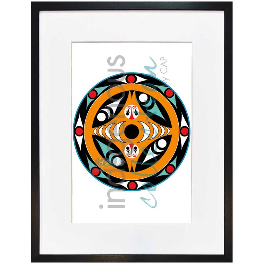 Salmon Spindle Whorl by artist Zac George SKOKAYLEM - Tsleil-Waututh Nation. Indigenous Collection