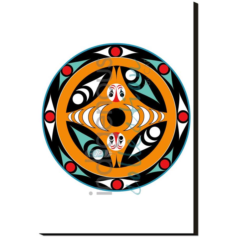 Salmon Spindle Whorl by artist Zac George SKOKAYLEM - Tsleil-Waututh Nation. Indigenous Collection