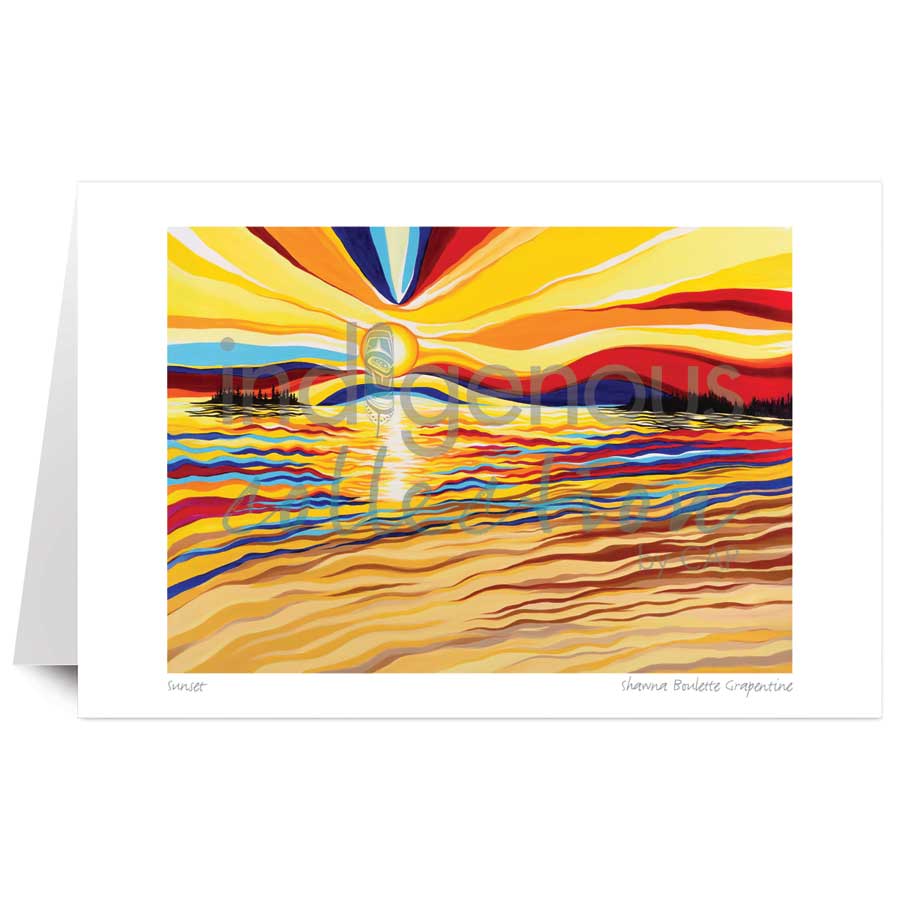Sunset by artist Shawna Boulette Grapentine