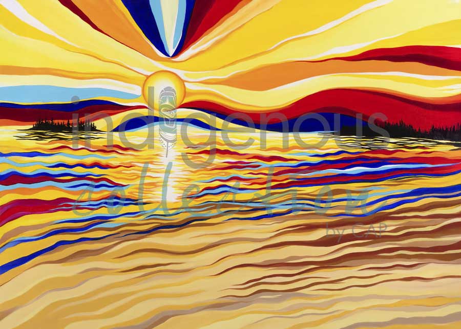 Sunset by artist Shawna Boulette Grapentine
