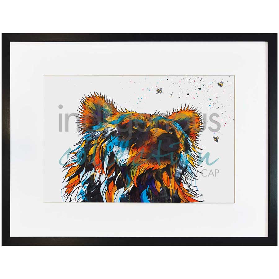 Gentle Giant by artist Micqaela Jones - Te-Moak. Indigenous Collection