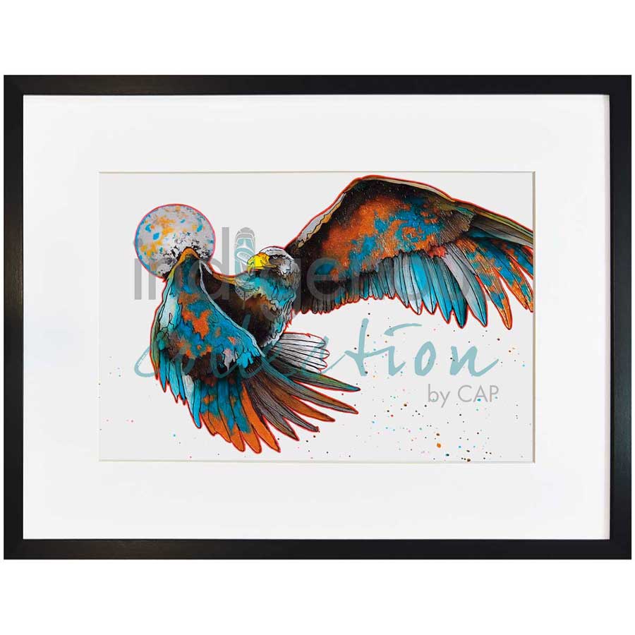 Lunar Ascension by artist Micqaela Jones - Te-Moak. Indigenous Collection
