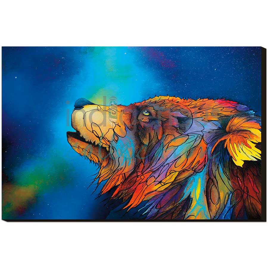 When the Stars Come Out by artist Micqaela Jones - Te-Moak. Indigenous Collection