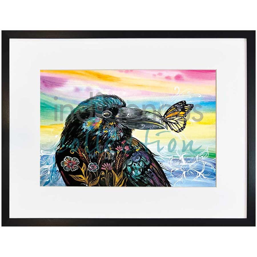 Raven by artist Carla Joseph - Métis/Cree. Indigenous Collection
