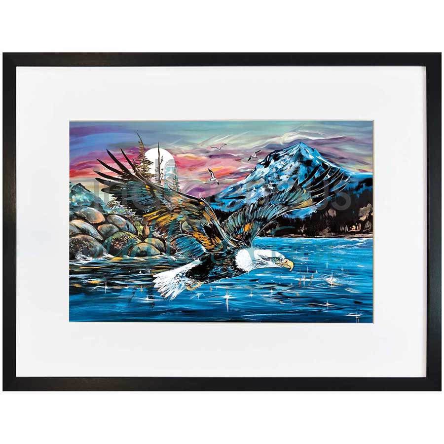 Eagle Lake by artist Carla Joseph - Métis/Cree. Indigenous Collection