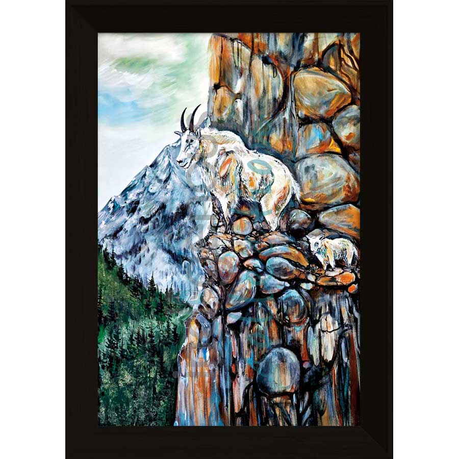 Goat Mountain by artist Carla Joseph - Métis/Cree. Indigenous Collection