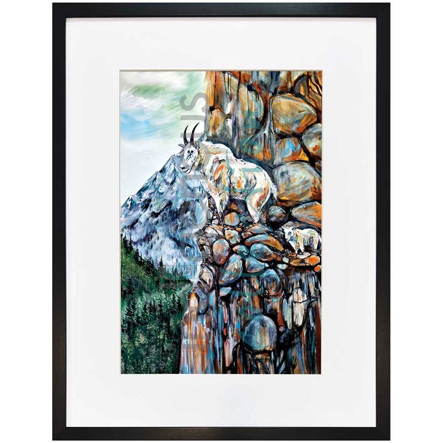 Goat Mountain by artist Carla Joseph - Métis/Cree. Indigenous Collection
