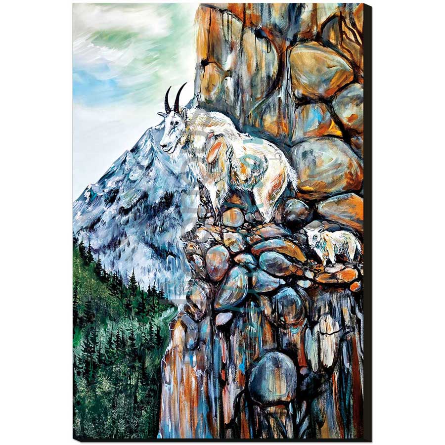 Goat Mountain by artist Carla Joseph - Métis/Cree. Indigenous Collection