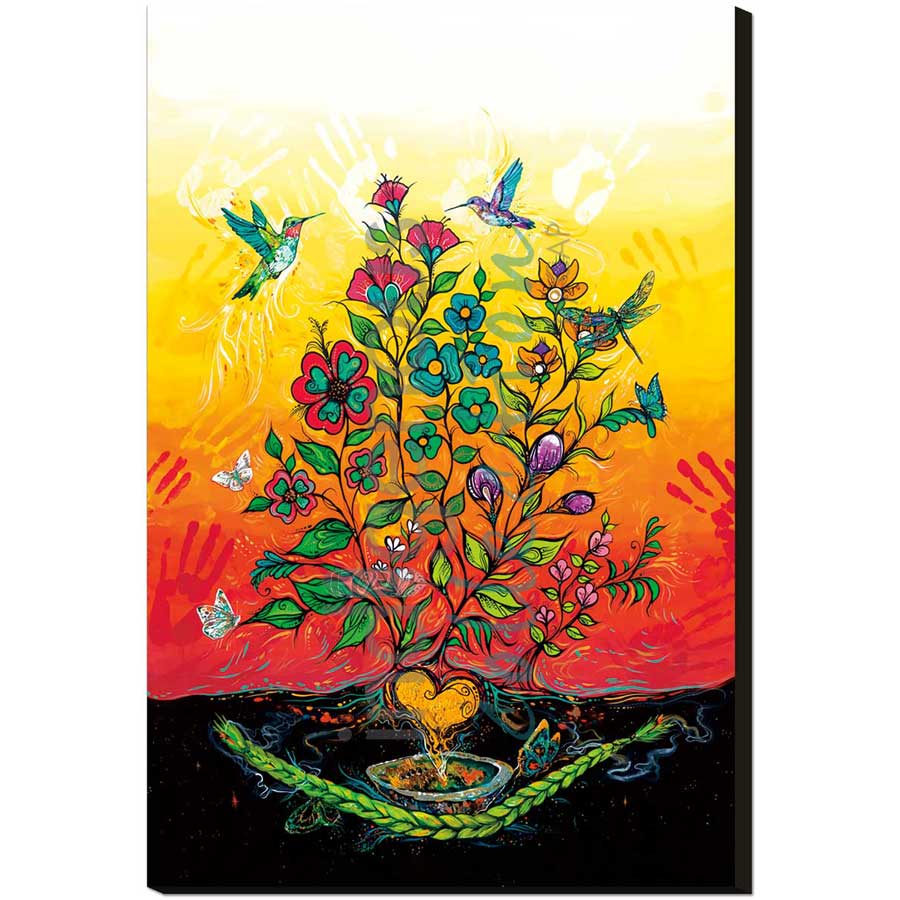 Sweet Grass Prayers by artist Carla Joseph - Métis/Cree. Indigenous Collection