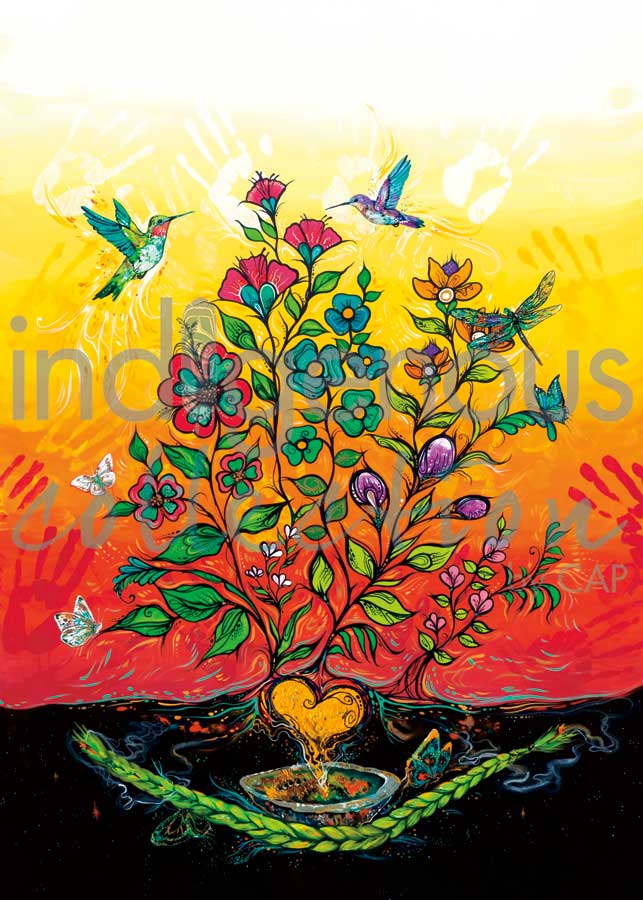 Sweet Grass Prayers by artist Carla Joseph