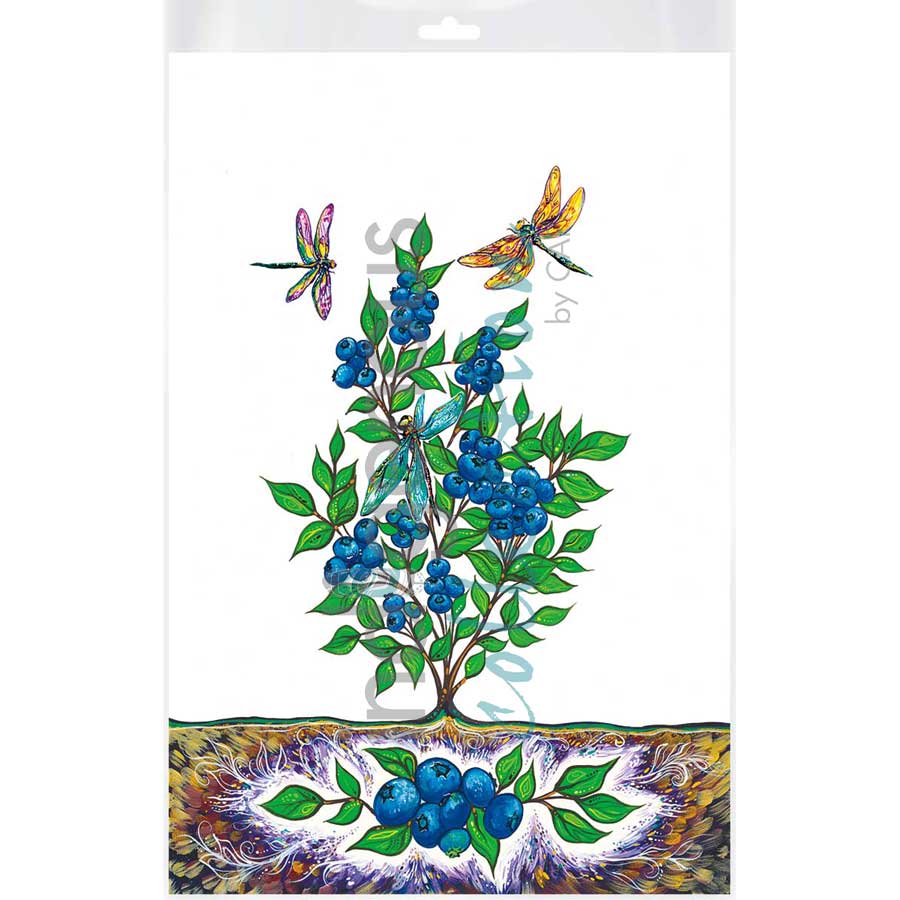 Blueberry Patch by artist Carla Joseph - Métis/Cree. Indigenous Collection