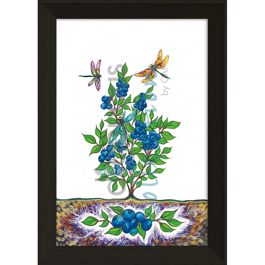 Blueberry Patch by artist Carla Joseph - Métis/Cree. Indigenous Collection