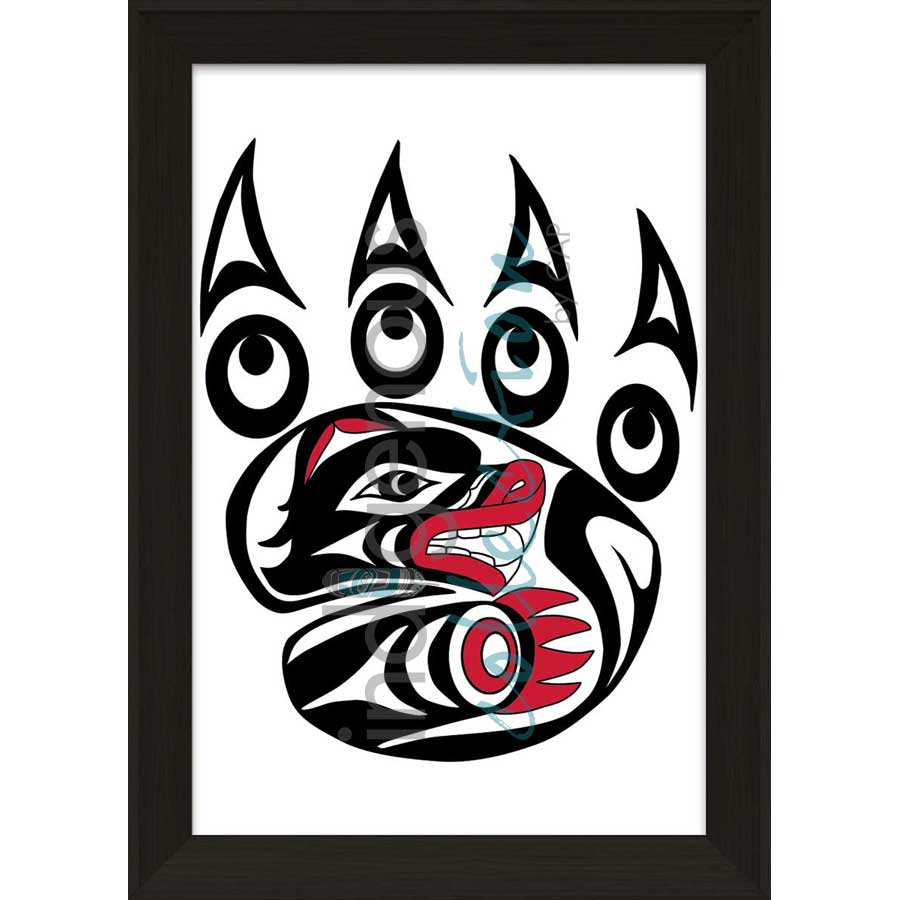 Bear Paw by artist Angela Kimble - Coast Salish / Nuu-Chah-Nulth. Indigenous Collection