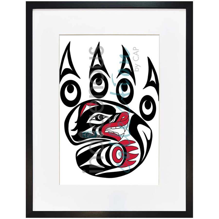 Bear Paw by artist Angela Kimble - Coast Salish / Nuu-Chah-Nulth. Indigenous Collection