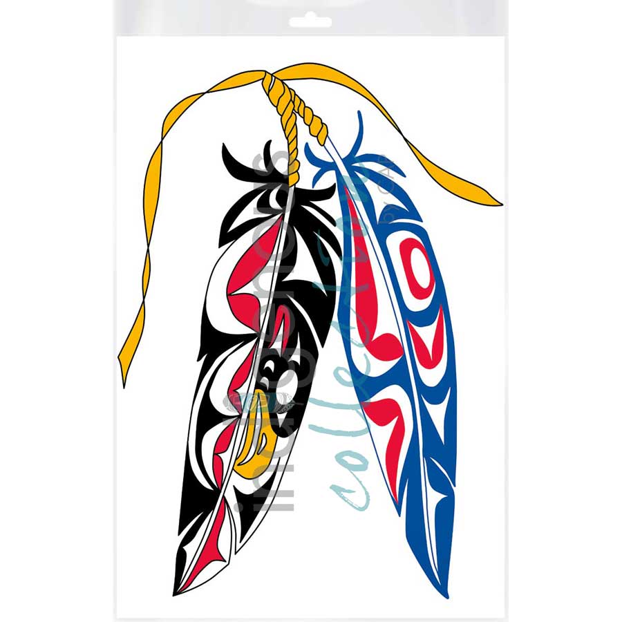 Eagle Feathers by artist Angela Kimble - Coast Salish / Nuu-Chah-Nulth. Indigenous Collection