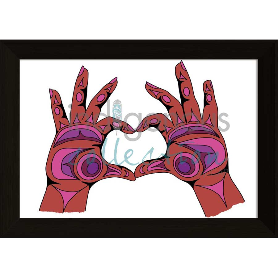 Power of Love by artist Angela Kimble - Coast Salish / Nuu-Chah-Nulth. Indigenous Collection