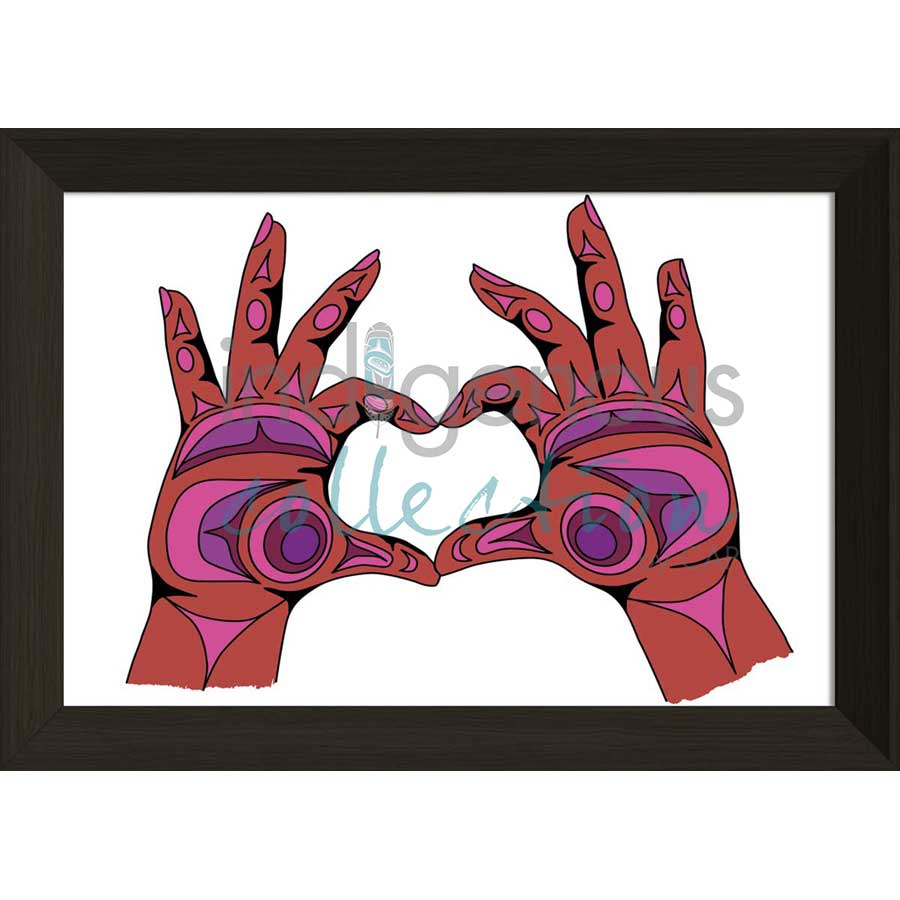 Power of Love by artist Angela Kimble - Coast Salish / Nuu-Chah-Nulth. Indigenous Collection