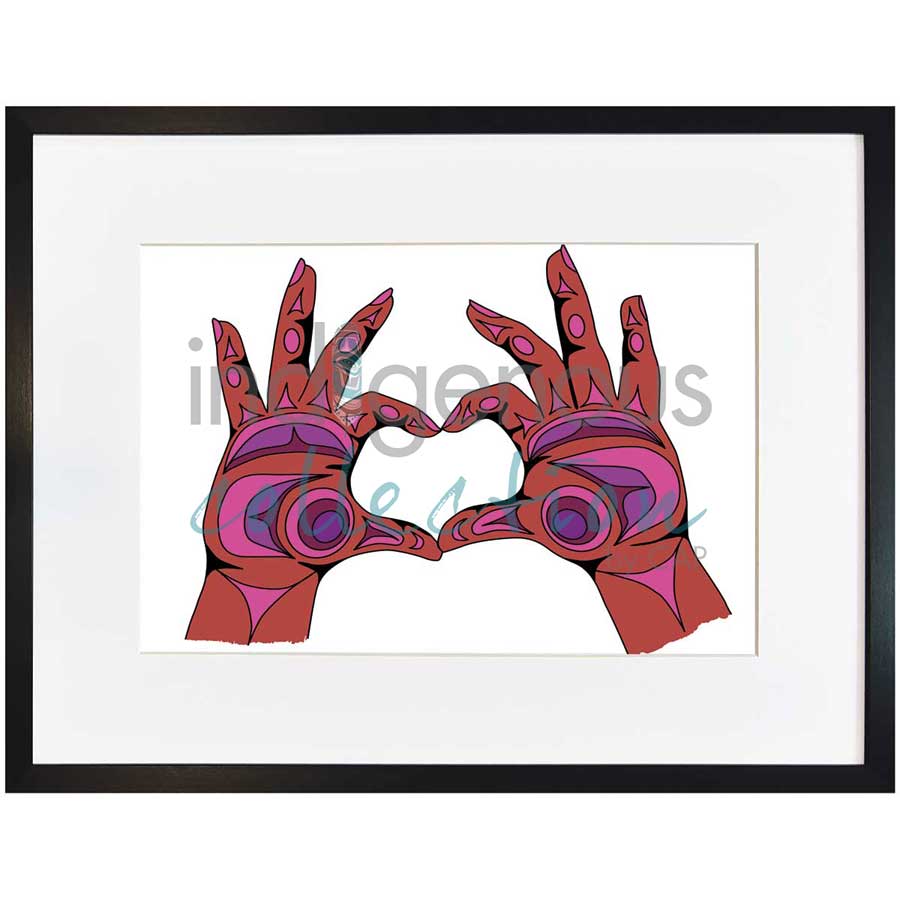 Power of Love by artist Angela Kimble - Coast Salish / Nuu-Chah-Nulth. Indigenous Collection
