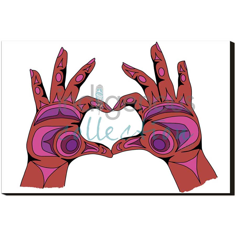 Power of Love by artist Angela Kimble - Coast Salish / Nuu-Chah-Nulth. Indigenous Collection