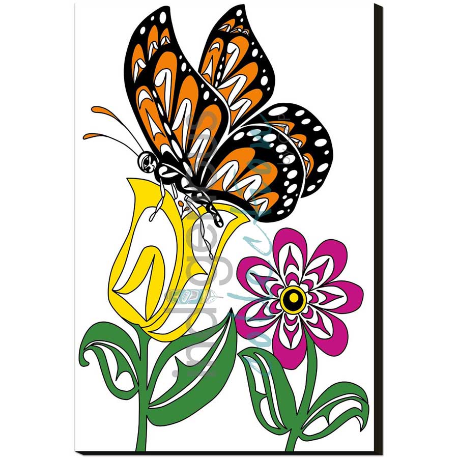 Butterfly Blessing by artist Angela Kimble - Coast Salish / Nuu-Chah-Nulth. Indigenous Collection