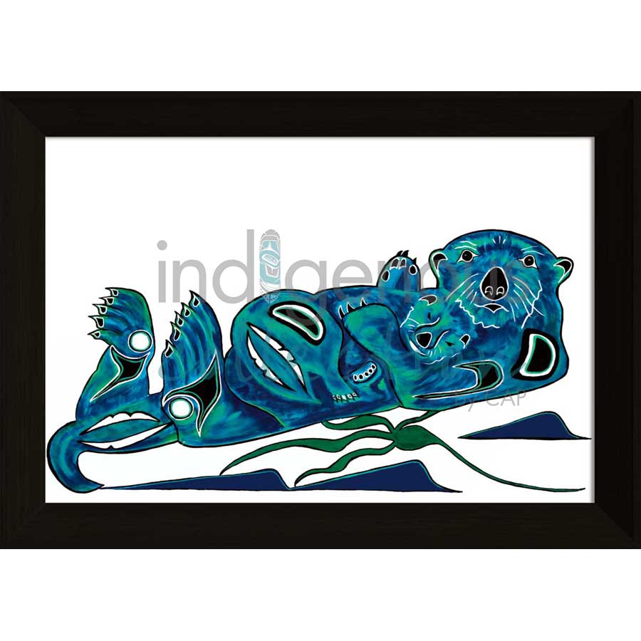 Otters by artist Diane Levesque - Kwakwaka'wakw. Indigenous Collection
