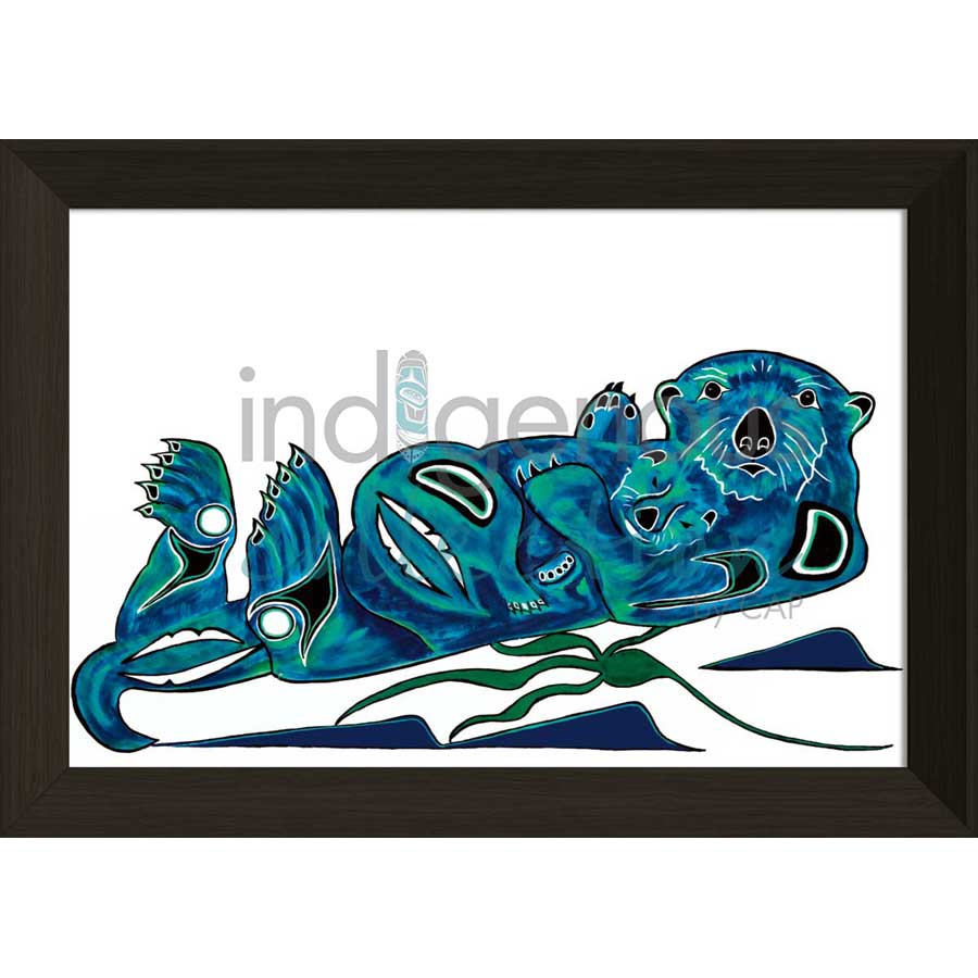 Otters by artist Diane Levesque - Kwakwaka'wakw. Indigenous Collection
