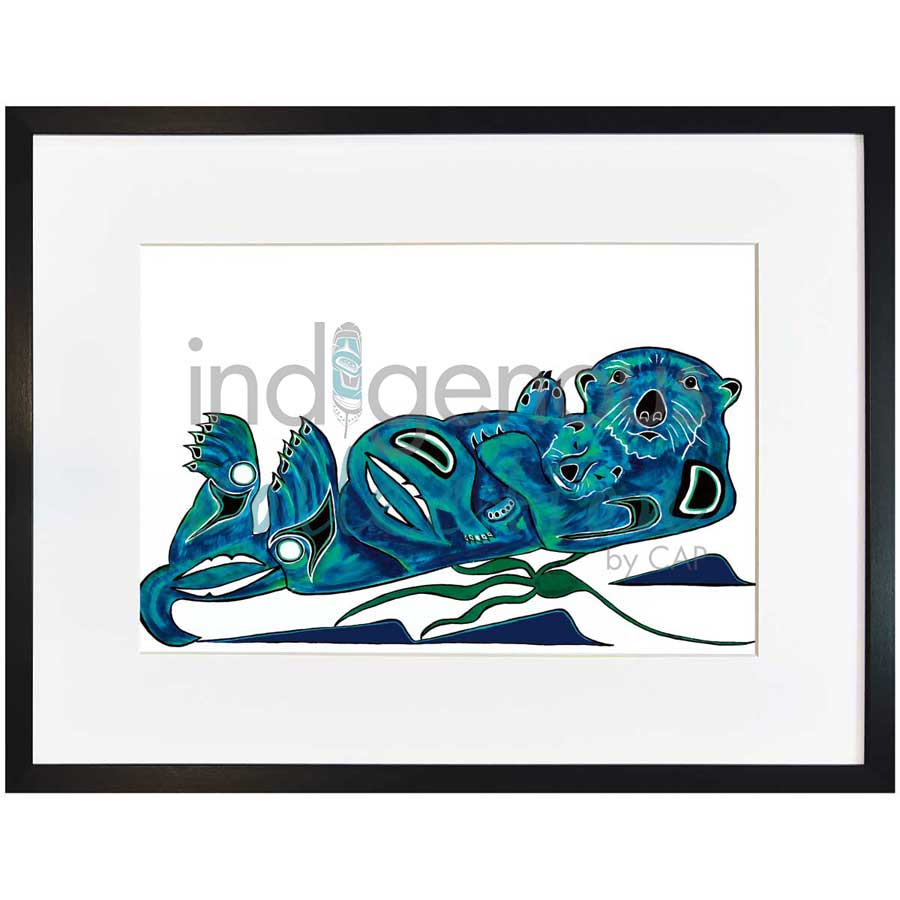 Otters by artist Diane Levesque - Kwakwaka'wakw. Indigenous Collection