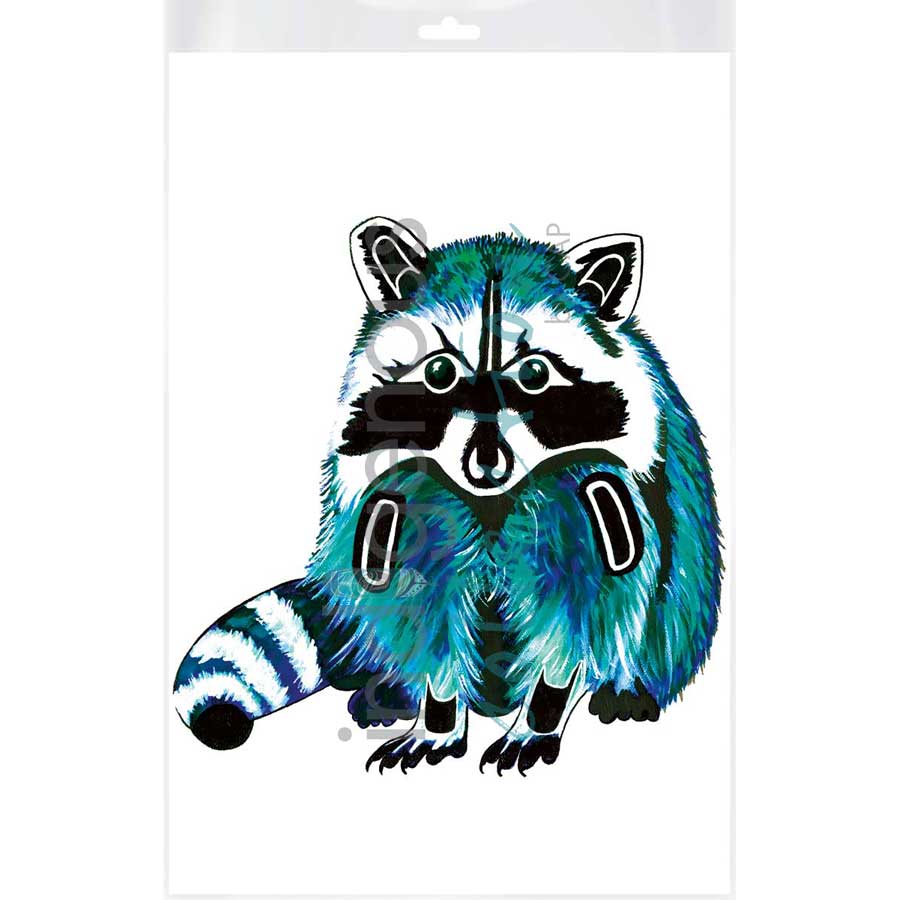 Raccoon by artist Diane Levesque - Kwakwaka'wakw. Indigenous Collection